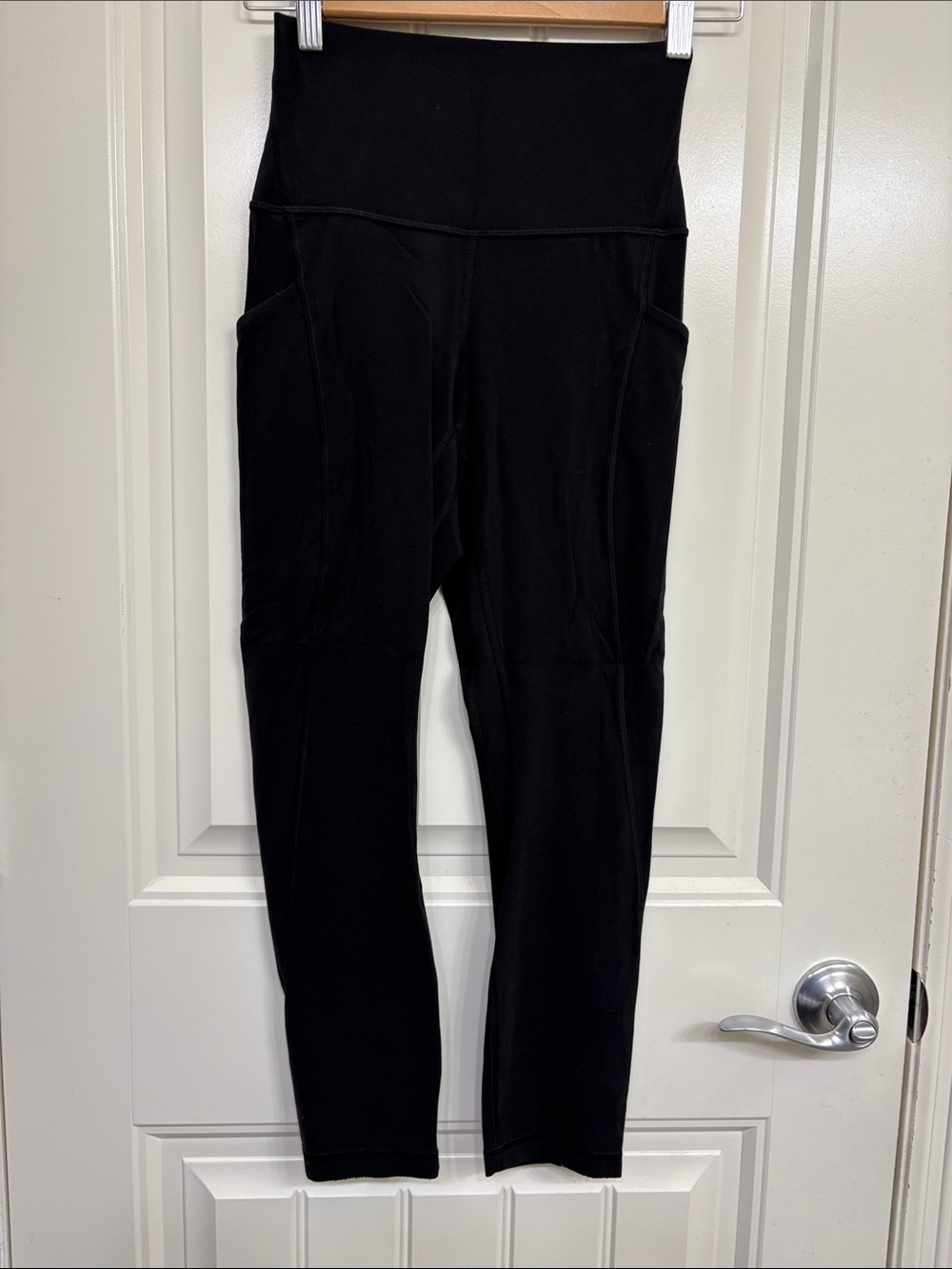 lululemon athletica Black High-Rise Leggings with Side Pockets